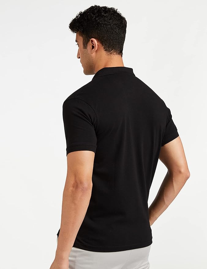 Men’s Polo T Shirt | Comfortable Rich Cotton Blend, Band Collar, Regular Fit | Stylish & Premium All Day Wea