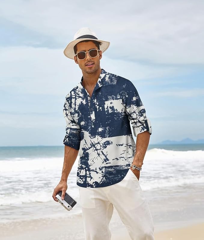 Men's Polycotton Floral Regular Shirt