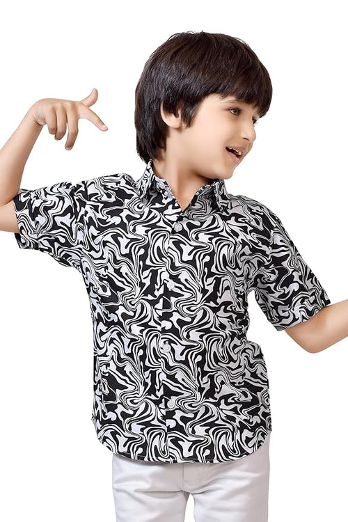 Boys Stylish Comfortable Cotton Shirt for Kids Boys Half Sleeve Shirt Casual Shirts for Kids 2-15Y