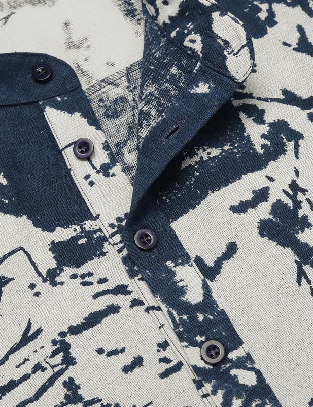 Men's Polycotton Floral Regular Shirt