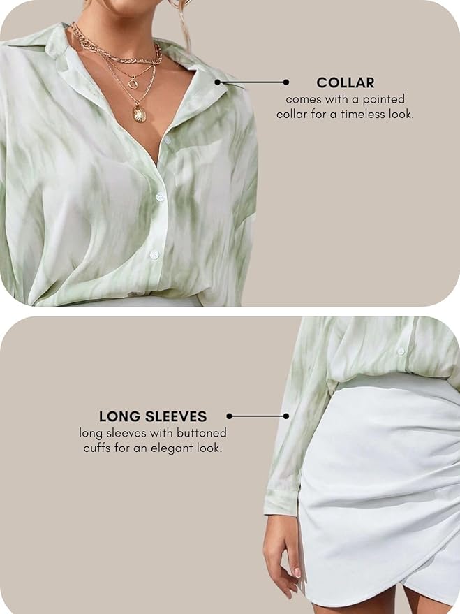 Women's Rayon Oversized Shirt Korean Style Long Sleeve Oversized Button Down | Workwear Top for Office & Casual Wear (Available in Plus Size)