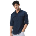 Men's Cotton Full Sleeve Regular Fit Casual Solid Shirt