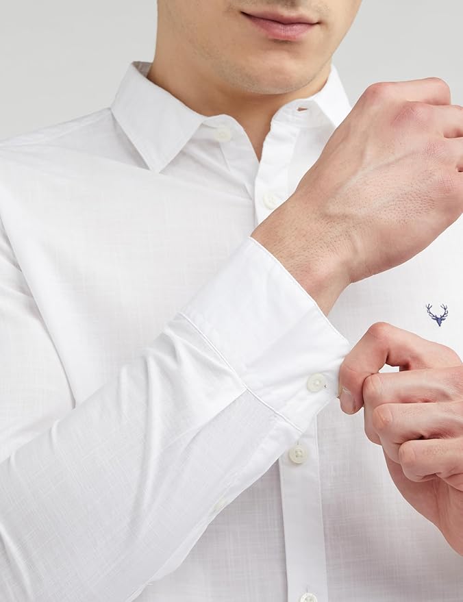 Men's 100% Cotton Shirt | Long Seelves | Slim Fit Casual Shirt for Men