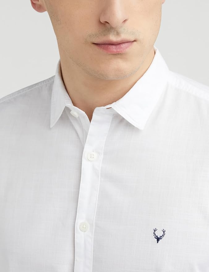 Men's 100% Cotton Shirt | Long Seelves | Slim Fit Casual Shirt for Men
