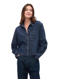 Women’s Relaxed Fit Washeded Full Sleeves Collared Shirt