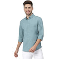 Men Cotton Solid Slim Fit Casual Shirt