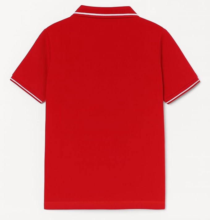 Boys Cotton Rich Solid Polo Tshirt | Collar Tshirts | Half Sleeves | Plain-Regular Fi